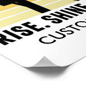 Aangepaste Mannen gymnastiek eet slaappommel Poster (Hoek)