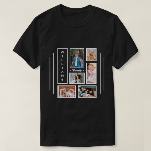 Aangepaste Mannen voor fotocollage T-shirt (Design voorkant)