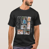 Aangepaste Mannen voor fotocollage T-shirt (Voorkant)