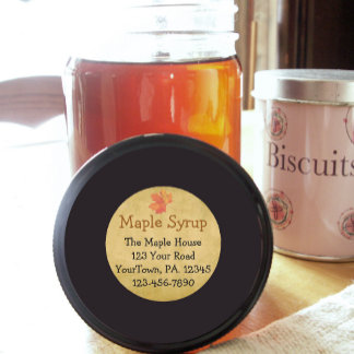 Aangepaste Maple Syrup Maple verliest zakelijke St Ronde Sticker