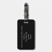 Aangepaste marathonloper 26.2 Keepasje Bagagelabel (Achterkant verticaal)