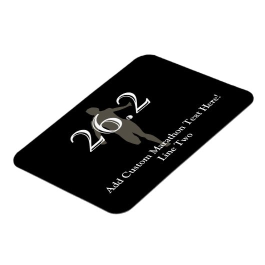 Aangepaste marathonloper 26.2 Keepasje Magneet (Linkerzijde)