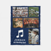 Aangepaste Marching Band of Orchestra 5 Fotocollag Fleece Deken (Voorkant)