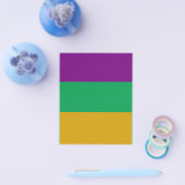 AANGEPASTE Mardi Gras Green & Paars Flyer (Enkel)