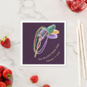 Aangepaste Mardi Gras Jazz Servetten (Insitu)