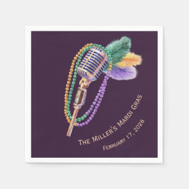 Aangepaste Mardi Gras Jazz Servetten