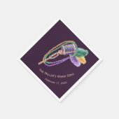 Aangepaste Mardi Gras Jazz Servetten (Hoek)