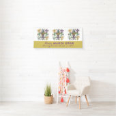 Aangepaste Mardi Gras Kleuren Spandoek (Insitu)