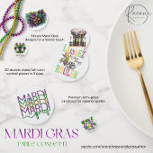 Aangepaste Mardi Gras tafel Confetti