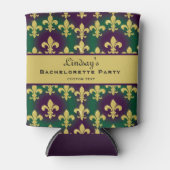 Aangepaste Mardi Gras vrijgezellenfeest Blikjeskoeler (Voorkant)