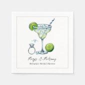 Aangepaste Margarita & Huwelijk Vrijgezellenfeest Servet (Voorkant)
