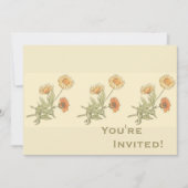 Aangepaste Marigold Floral Wedding Shower Kaart (Voorkant)