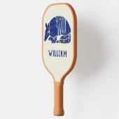 Aangepaste marine Blue Armadillo Pickleball Paddle (Links)