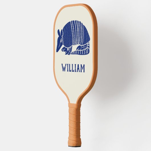Aangepaste marine Blue Armadillo Pickleball Paddle (Links)
