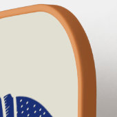 Aangepaste marine Blue Armadillo Pickleball Paddle (Links Detail)