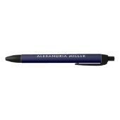 Aangepaste marine Blue en White Modern Blauwe Inkt Pen (Bodem)