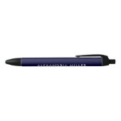 Aangepaste marine Blue en White Modern Blauwe Inkt Pen (Bovenkant)