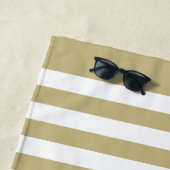 Aangepaste marine kapitein met gepersonaliseerde n strandlaken (In situ)