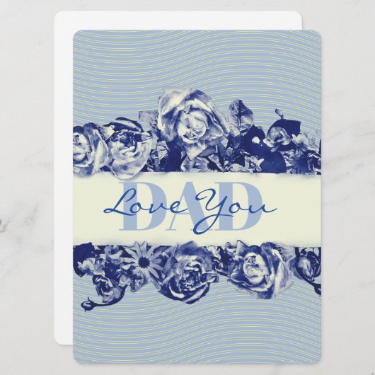 Aangepaste marine  Vaderdag Feestdagenkaart (Voorkant / Achterkant)