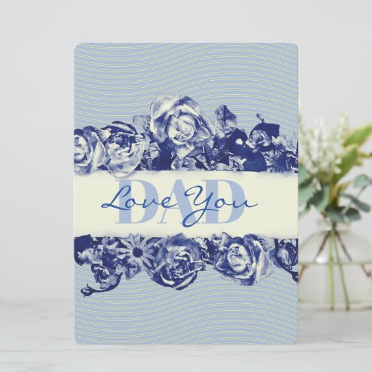 Aangepaste marine  Vaderdag Feestdagenkaart (Staand voorkant)