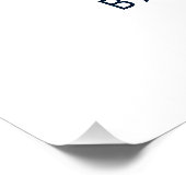 Aangepaste marineanker baby shower welkom perfect poster (Hoek)