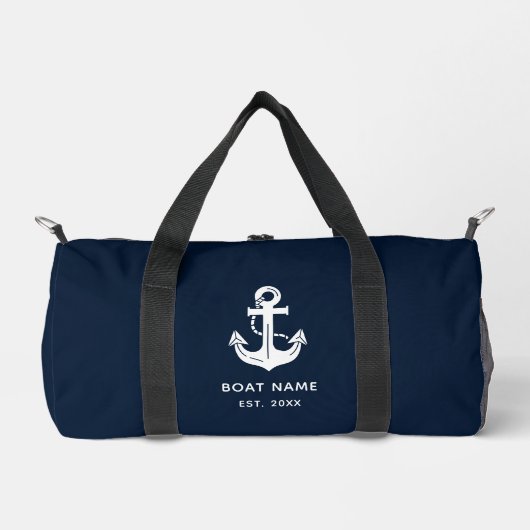 Aangepaste marineblauwe anker plunjezak (Voorkant)