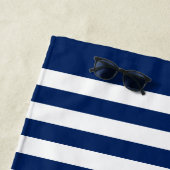 Aangepaste marinekapitein met gepersonaliseerde na strandlaken (In situ)