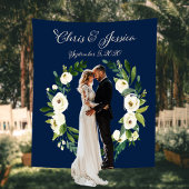 Aangepaste marinevriendelijke bruiloft voor Ceremo Wandkleed