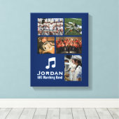 Aangepaste markeringsband Muziek Foto Collage Canvas Afdruk (Insitu (Houten vloer))