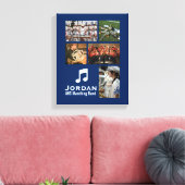 Aangepaste markeringsband Muziek Foto Collage Canvas Afdruk (Insitu (Woonkamer))