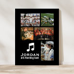 Aangepaste markeringsband Muziek Foto Collage Poster<br><div class="desc">Deze aangepaste marchingband of het orkestfotocollage-ontwerp biedt uw geüploade foto's, muzieknotities en 2 regels aangepaste tekst. Voeg de naam, band of orkest van je muzikant of een tekst toe die je wilt. Verander de achtergrondkleur om de kleuren van uw school aan te passen. Klik op "pas aan" en vervolgens op...</div>