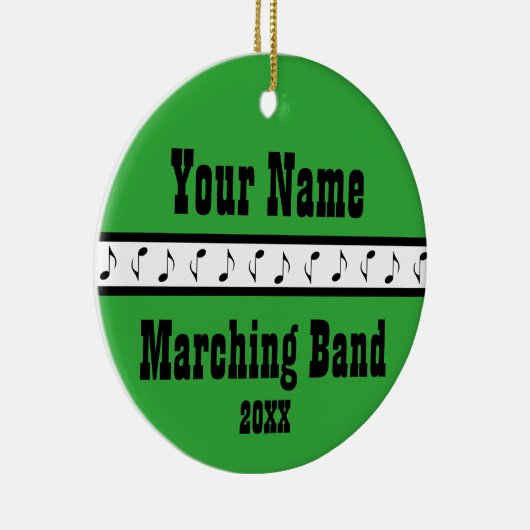 Aangepaste markeringsband muziekversiering keepomw keramisch ornament (Rechts)