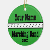 Aangepaste markeringsband muziekversiering keepomw keramisch ornament (Links)