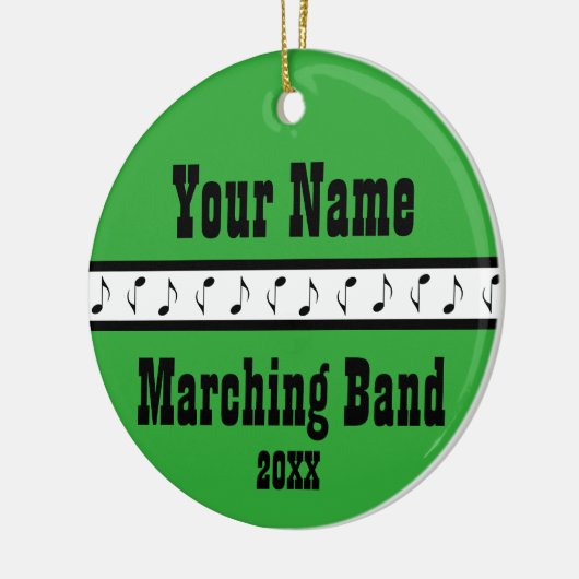 Aangepaste markeringsband muziekversiering keepomw keramisch ornament (Links)