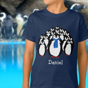 Aangepaste markeringspinguïns t-shirt