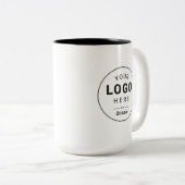 Aangepaste marketing mok met logo (Voorkant rechts)