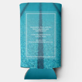 Aangepaste marketing voor de Bouwer van zwembad Seltzer Blikjeskoeler (Achterkant)