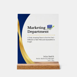 Aangepaste marketingafdeling Acrylteken Acryl Bord