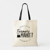 Aangepaste markt voor stadsboeren tote bag (Achterkant)