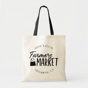 Aangepaste markt voor stadsboeren tote bag