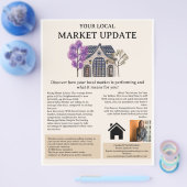 Aangepaste Marktupdate Vastgoed Deurbelmarketing  Flyer (Enkel)
