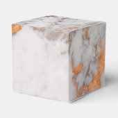 Aangepaste Marmer & Koper Bruiloft Favor Box Bedankdoosjes (Achterkant)