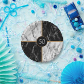 Aangepaste marmer voor uw verjaardagspapieren Bord (Feest)