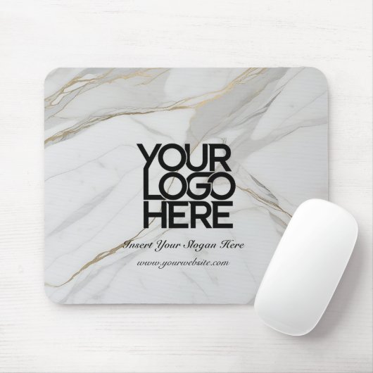 Aangepaste Marmeren Bedrijf Logo Muismat (Met muis)