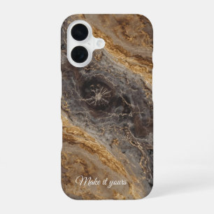 Aangepaste Marmeren Naam Telefoonhoes – Elegante S iPhone 16 Hoesje