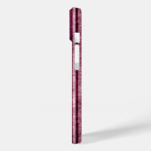 Aangepaste maroon- en duuskroze strepen Case-Mate iPhone case (Achterkant / Links)