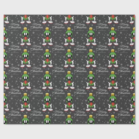 Aangepaste MARVIN DE MARTIAN™ Vrolijke Kerstdagen Cadeaupapier (Vlak)