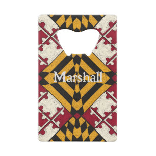 Aangepaste Maryland State Flag Bottle Open Creditkaart Flessenopener