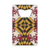 Aangepaste Maryland State Flag Bottle Open Creditkaart Flessenopener (Achterkant)