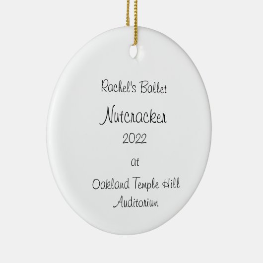 Aangepaste Marzipan/ventilator/maid/sneeuwkraker Keramisch Ornament (Rechts)